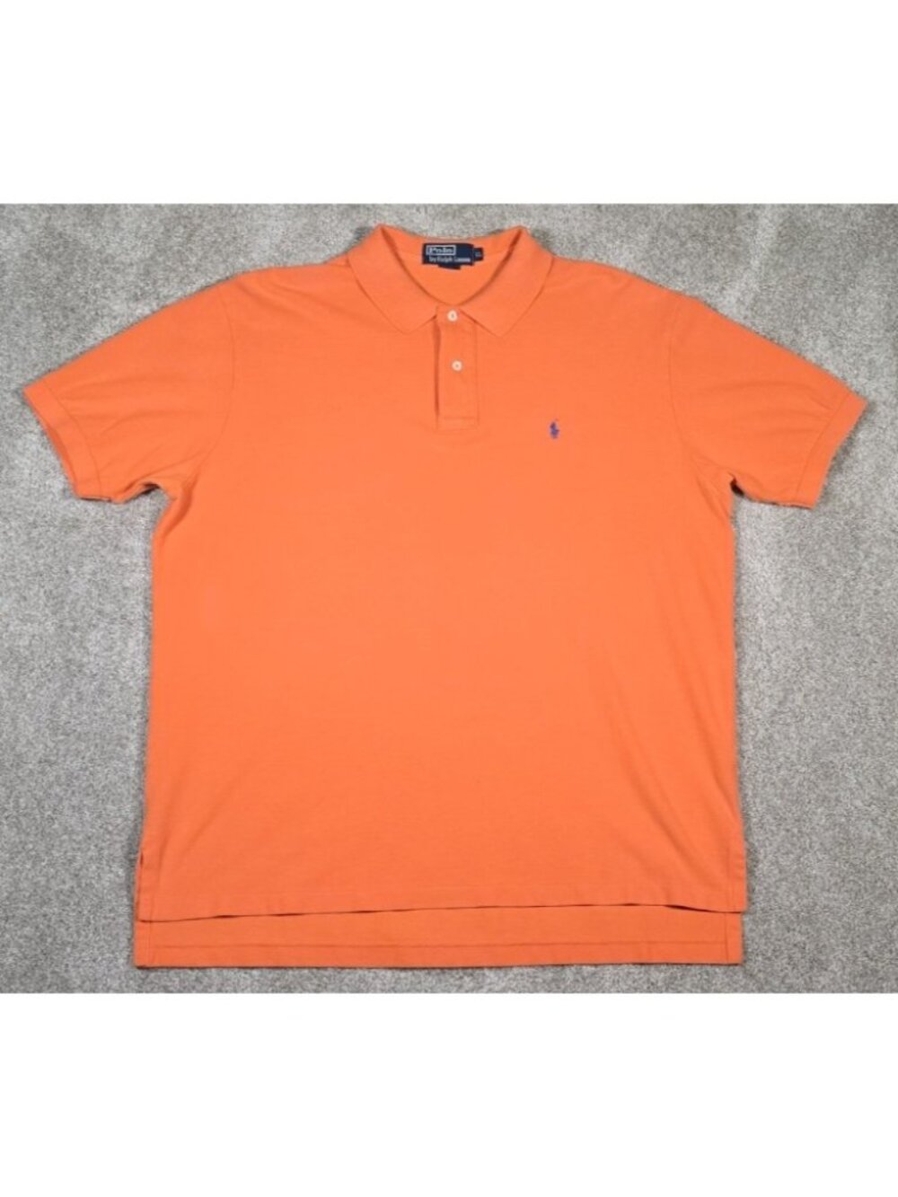 Polo Ralph Lauren Vtg Northern Mariana Islands USA Made Orange Polo Shirt Men XL